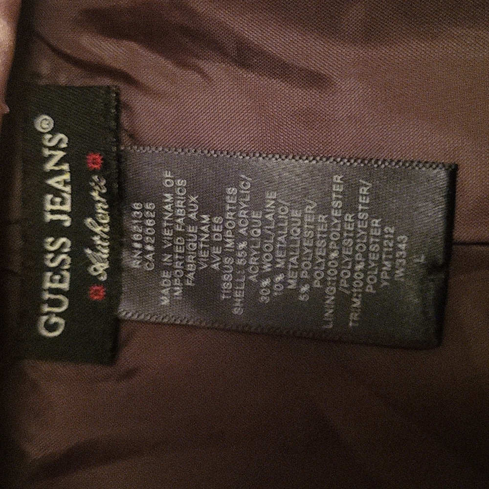Y2K Guess Unique RARE FIND 3 Pc Lined Pants,lined skirt, Lined blazer Medium 29 - Picture 11 of 15